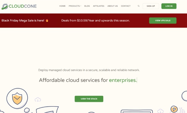 CloudCone：$9.99/年-单核/1GB/50GB/1TB@1Gbps/洛杉矶机房