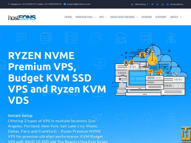 Hosteons：特价VPS年付17.99美元起,10Gbps带宽VPS月付2.99美元起,洛杉矶/波特兰等机房